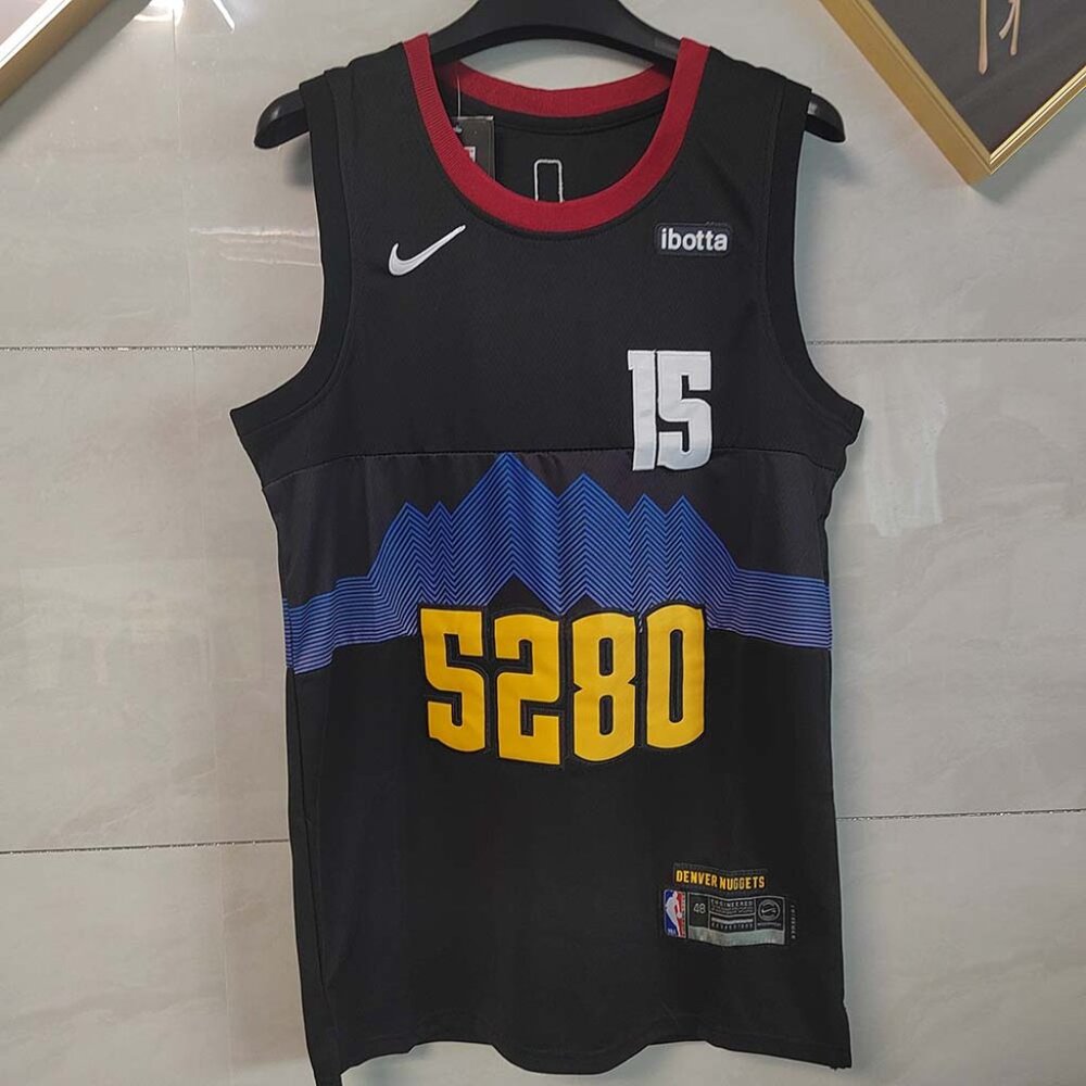 Nike NBA Denver Nuggets Jokić #15 City Black Jersey